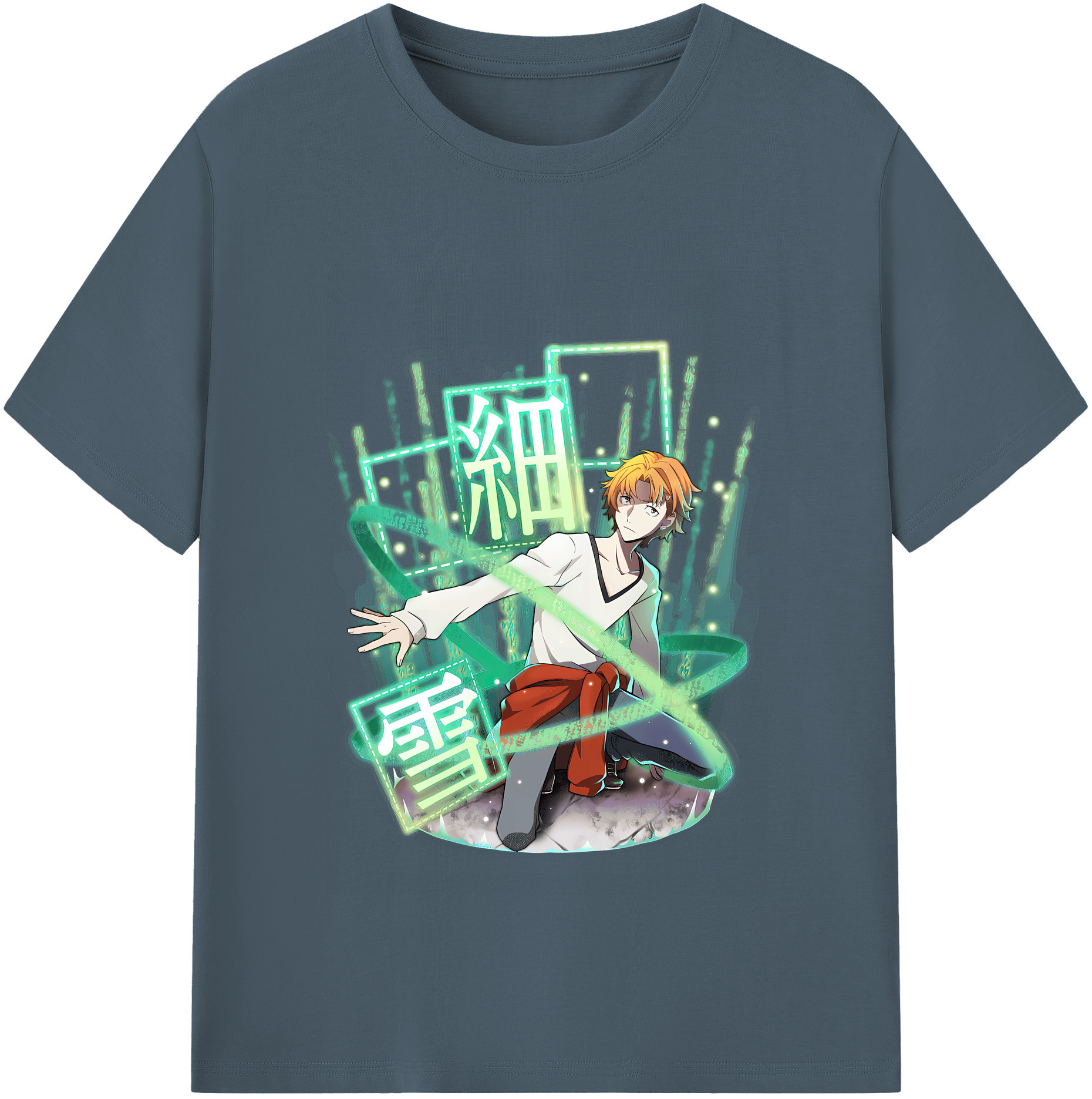 （画像用） 文豪ストレイドッグス Bungo Stray Dogs 綿100％半袖Tシャツ（フロントプリント）